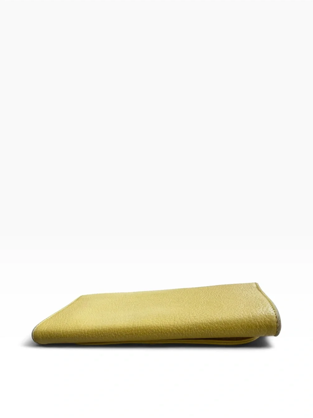 See by Chloé Rare Yellow Leather Long Wallet Key Charm Vintage